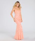 Make a bold statement in the Darlene Cutout Back Bodycon Sequin Formal Dress in coral, the perfect spring dress for weddings, cocktail hours, nights out, and/or seasonal celebrations.