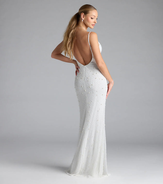 Amara Corset Mermaid Sequin Formal Dress