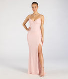 Turn heads at Prom 2025 in this pink prom dress, where statement-making details meet the iconic style of the Valeria Cutout Lace-Up Sequin Beaded Formal Dress.