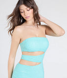 Turn heads at Prom 2025 in this mint green prom dress, where statement-making details meet the iconic style of the Belle Strapless Cutout Slit Beaded Formal Dress.