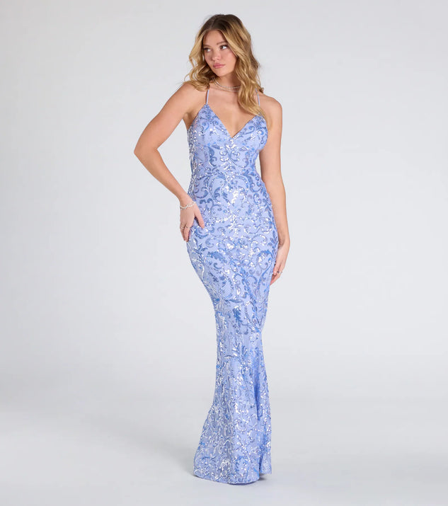 braelynn formal sequin mermaid dress Braelynn Formal Sequin Mermaid Dress
