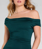 Own the spotlight in the Teagan Sleeveless Cowl Neck Slim Formal Dress, a hunter green formal dress crafted to deliver luxe style for summer weddings, Army Balls, or any special event.