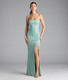 Own every entrance in the Kehlani Formal Floral Lace Slit Mermaid Dress, a sea foam party dress perfect for milestone birthdays and grad parties, or dancing through summer nights and unforgettable bachelorette celebrations.