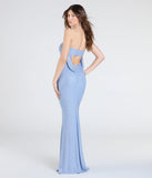 Own every entrance in the Ana Formal Rhinestone Cowl Back Long Dress, a light blue party dress perfect for milestone birthdays and grad parties, or dancing through summer nights and unforgettable bachelorette celebrations.