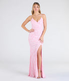 Make a bold statement in the Tarna Lace-Up Bead Sequin Mermaid Formal Dress in pink, the perfect spring dress for weddings, cocktail hours, nights out, and/or seasonal celebrations.