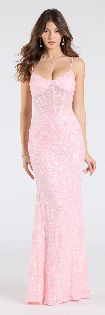Rosalia Sweetheart Mermaid Sequin Formal Dress | Windsor Rosalia Sweetheart Mermaid Sequin Formal Dress | Windsor