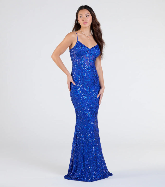 Rosalia Sweetheart Mermaid Sequin Formal Dress | Windsor