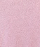 The Peyton Strapless Slit A-Line Glitter Formal Dress in luxe pink fabric, a stunning prom dress with statement details designed to make a bold impression at Prom 2025.