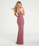Make a statement in the Everly Strapless Slit Mermaid Glitter Formal Dress, a bold red prom dress designed to exude confidence, elegance, and a striking prom-night look.