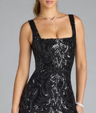 Style your seasonal looks with the Taylor Lace-Up Slit Sequin Formal Dress, a trend-right, black fall dress designed for any plan on your calendar with new and unqiue details.