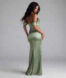 Lova Off-The-Shoulder Corset Satin Formal Dress