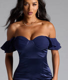 Cordella Sweetheart Mermaid Sit Satin Formal Dress