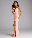 Own the spotlight in the Alana Halter Beaded Sequin Formal Dress, a coral formal dress crafted to deliver luxe style for summer weddings, Army Balls, or any special event.