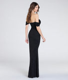 The Tamara Off-The-Shoulder Mermaid Glitter Formal Dress is a show-stopping black prom dress, offering a sleek, slimming silhouette that enhances your natural beauty for an unforgettable night.