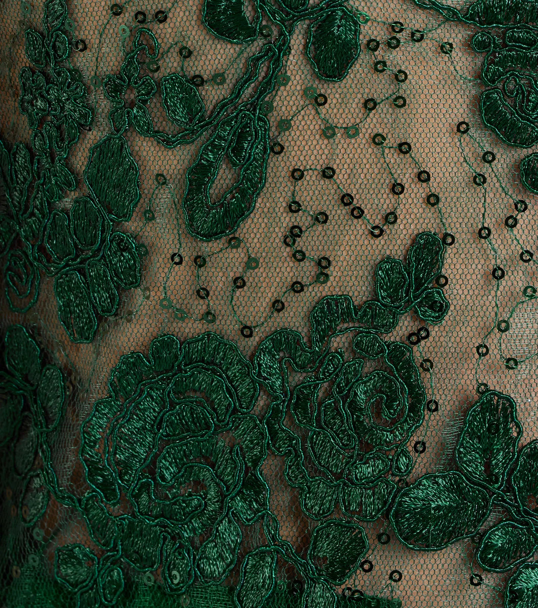 Lucia Lace Corset Slit Satin Formal Dress & Windsor