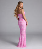 Turn heads at Prom 2025 in this pink prom dress, where statement-making details meet the iconic style of the Alandra Sweetheart Mermaid Sequin Formal Dress.