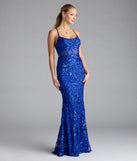 Turn heads at Prom 2025 in this royal blue prom dress, where statement-making details meet the iconic style of the Artemis Open Back Mermaid Sequin Formal Dress.