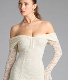 Blakely Off-The-Shoulder Mermaid Lace Formal Dress