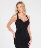 Make a bold statement in the Tatiana Lace-Up Mermaid Glitter Formal Dress in black, the perfect spring dress for weddings, cocktail hours, nights out, and/or seasonal celebrations.
