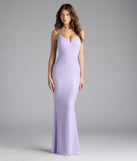 Turn heads at Prom 2025 in this lavender prom dress, where statement-making details meet the iconic style of the Kaylie V-Neck Bodycon Sequin Bead Formal Dress.