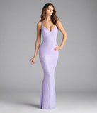 Turn heads at Prom 2025 in this lavender prom dress, where statement-making details meet the iconic style of the Kaylie V-Neck Bodycon Sequin Bead Formal Dress.