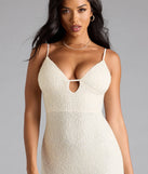 Aiza V-Neck Slit Beaded Formal Dress