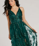 Revamp your 2025 wardrobe with this chic addition, the Ayva A-Line Glitter Sequin Tulle Formal Dress in emerald green, perfect for elevating your style in the new year.