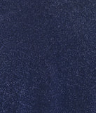 Step into the Prom 2025 dance in the Minka Lace-Up Slit A-Line Glitter Formal Dress in royal, a stunning blue prom dress designed to complement any theme with its timeless allure and statement-making style.