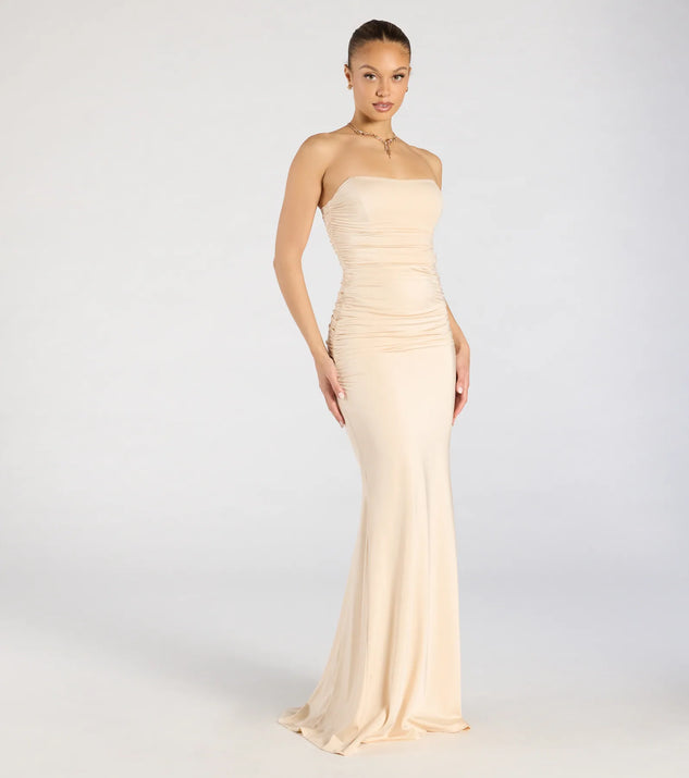 Georgina Strapless Lace-Up Mermaid Formal Dress