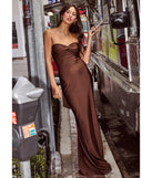 Kimberly Strapless Tie-Back Mermaid Formal Dress