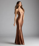 Jen V-Neck Halter Mermaid Formal Dress