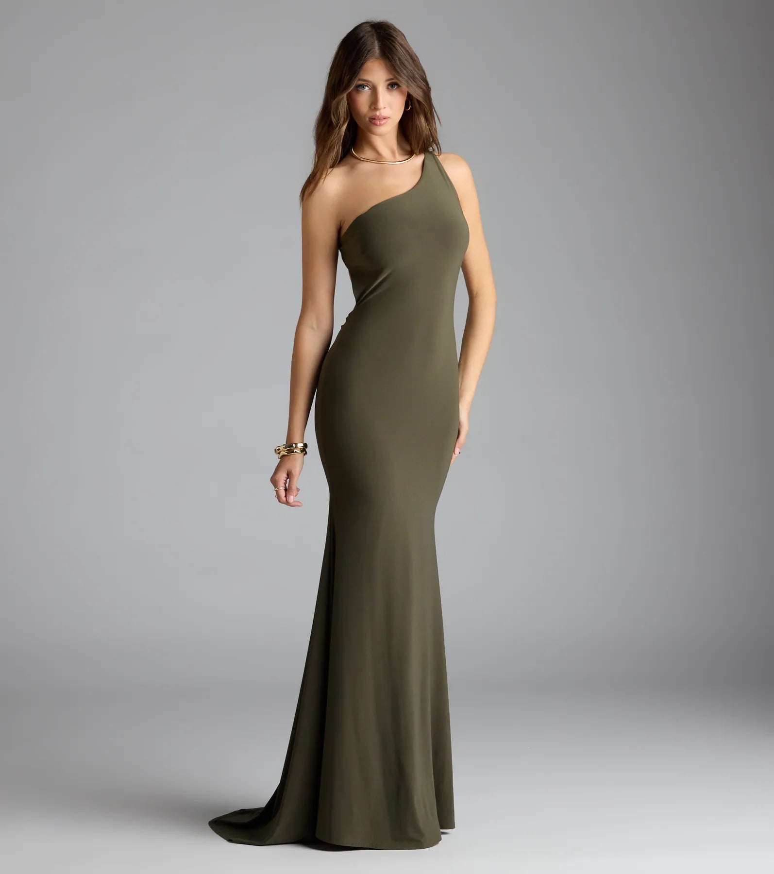 ワンピース Bibiy. WILLOW DRESS Willow One-Shoulder Mermaid Formal Dress | Windsor
