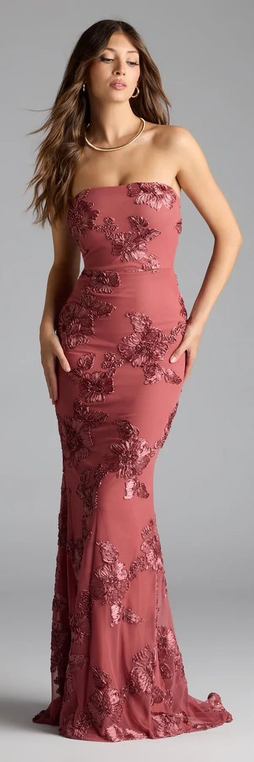 The Ariela Lace-Up Cutout Mermaid Formal Dress is your new go-to rose dress—effortless, versatile, and made to update your fall style in seconds.