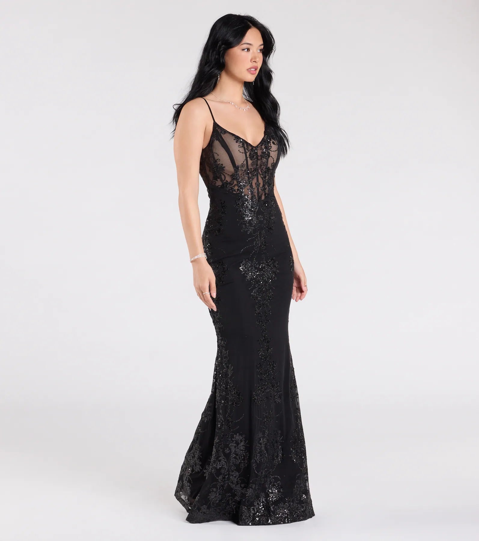 Windsor Black Sparkly Dress