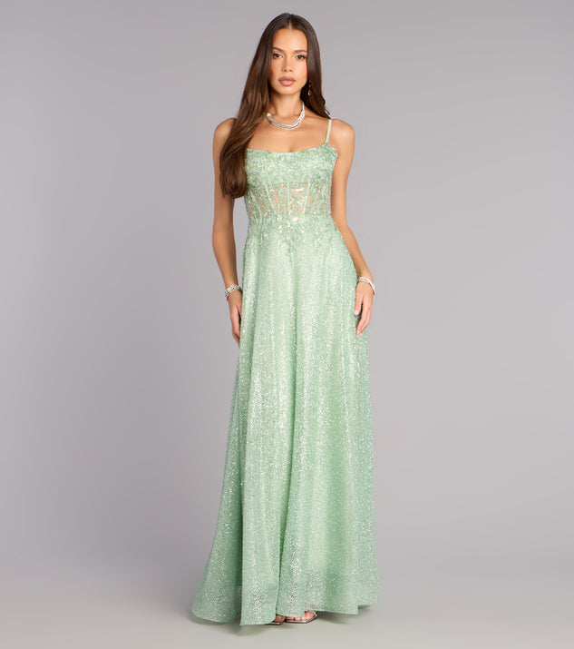 chinese dress ladies Gigii's Loren Glam Sequin Maxi Dress