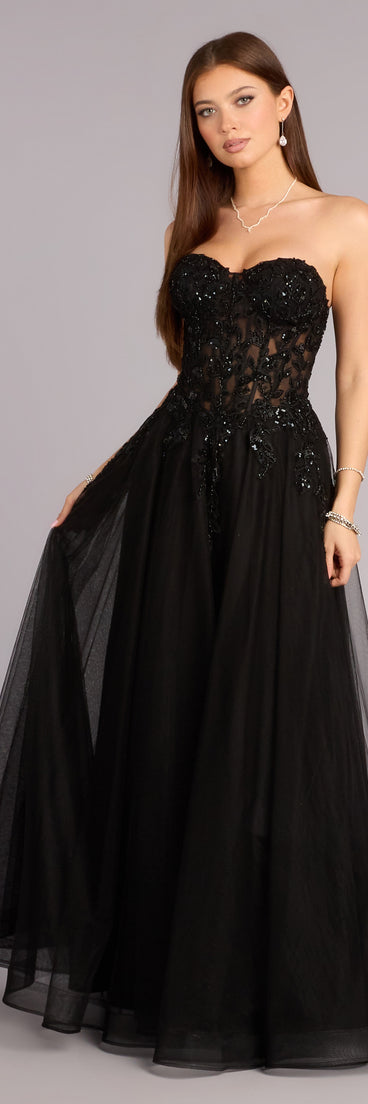 Kennedy Tulle A-Line Ball Gown
