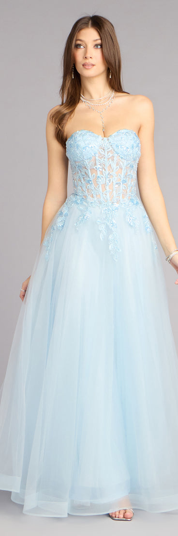 Kennedy Tulle A-Line Ball Gown