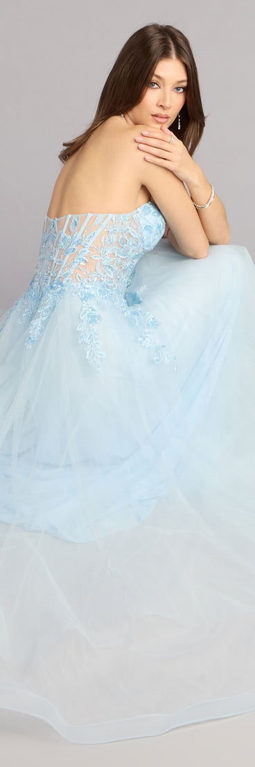 Kennedy Tulle A-Line Ball Gown