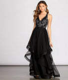 Renee Caviar Beaded Tulle Dress