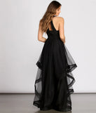 Renee Caviar Beaded Tulle Dress