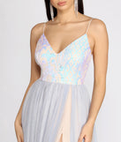 Nicolette Sequin & Tulle Dress