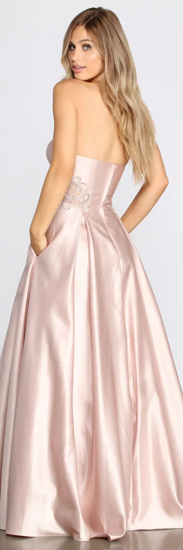Nikita Strapless Sweetheart Ball Gown