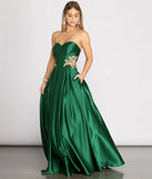 Belle Sweetheart Floral Applique Ball Gown