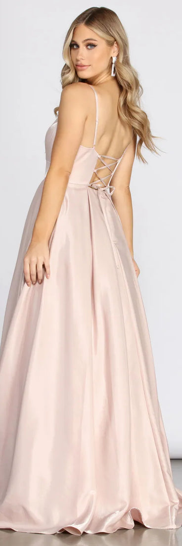 Jolie Formal Lace Up Gown