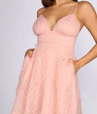 Aleta Deep V Tulle Ball Gown