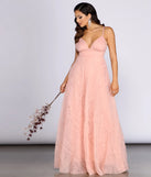 Aleta Deep V Tulle Ball Gown