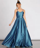 Maisy Satin Strappy Back Gown