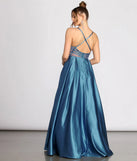 Maisy Satin Strappy Back Gown