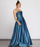 Maisy Satin Strappy Back Gown
