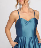 Maisy Satin Strappy Back Gown